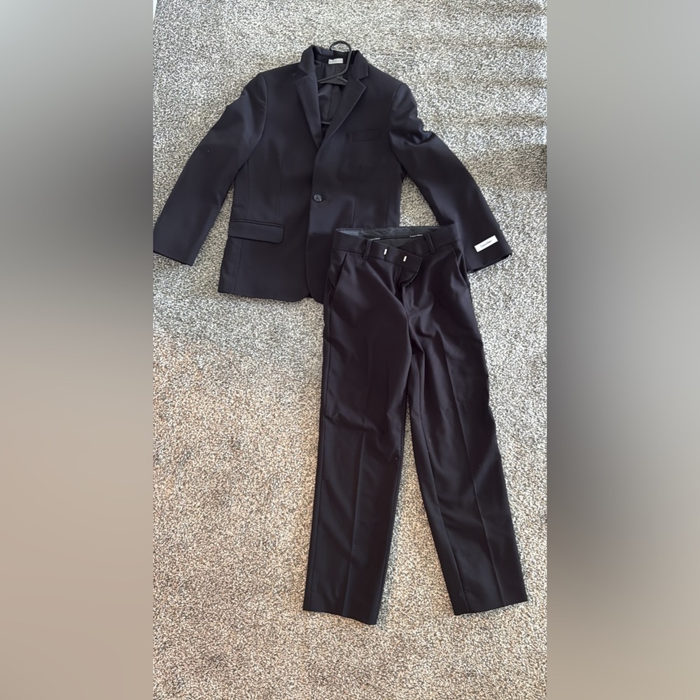 Calvin Klein Black Matching Suit Set Classic Tailored